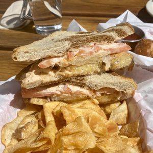 Tempeh Reuben with no cheese is vegan   at Longs Peak Pub in Longmont