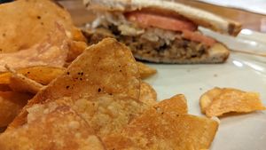 Lovely chips at Longs Peak Pub in Longmont