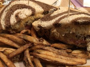 Tempeh Reuben without cheese   at Longs Peak Pub in Longmont