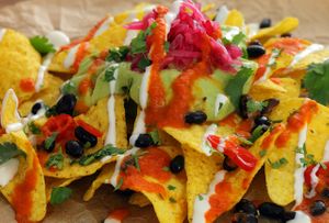 Loaded nachos at Club Mexicana - Street Feast Model Market in South East London
