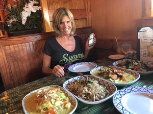 Got 4 plates of food! at Thai Basil II in Largo