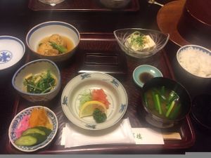 Breakfast at Motoyu Kansuiro in Hakone