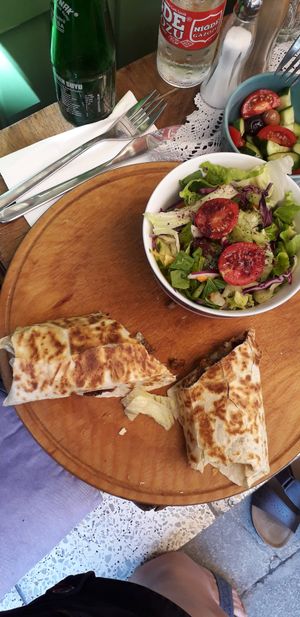 One of the few seitan wraps I've had that was properly seasoned at Muhtelif Mekan in Istanbul