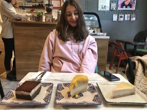 Pastry set at Muhtelif Mekan in Istanbul