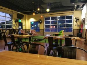 Indoor bags and chill area at Even Stevens Sandwiches in St George