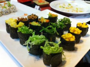 Vegan sushi at HuaSheng in Lisbon