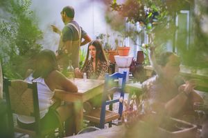 Esplanada at Agua no Bico in Lisbon