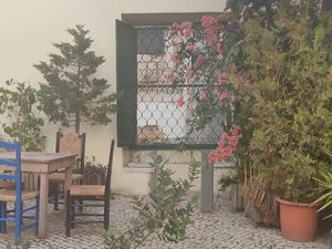 Sitting at the window... from the inner garden! at Agua no Bico in Lisbon