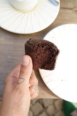 Carob Muffin   at Agua no Bico in Lisbon