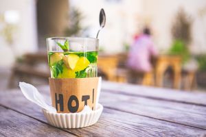 Herbal and Ginger Tea at Agua no Bico in Lisbon