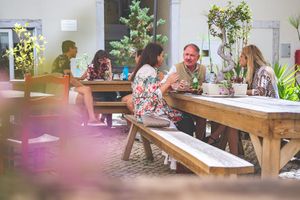 Esplanade at Agua no Bico in Lisbon