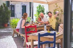 Esplanade at Agua no Bico in Lisbon
