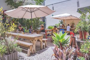 Esplanade at Agua no Bico in Lisbon