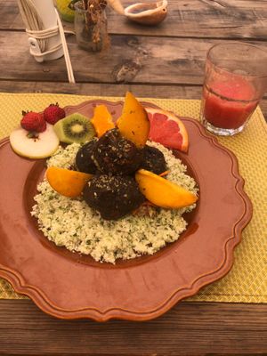 Cauliflower cous cous  at Agua no Bico in Lisbon