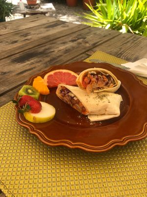 Seafood wrap  at Agua no Bico in Lisbon