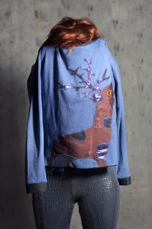 embroidered one.of-a.kind shirt  at Kek Lo Berlin in Berlin