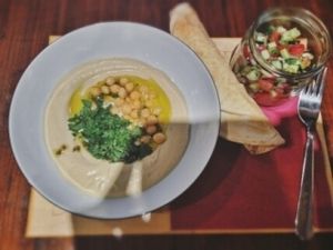 classic Hummus at Cheder in Krakow