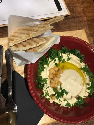 hummus at Cheder in Krakow