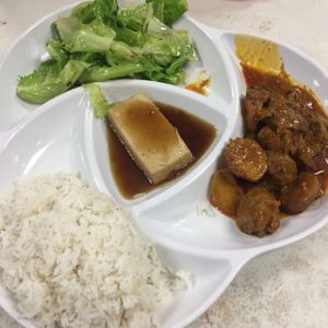 set menu - vegan mutton curry  at Water Lily Restaurant in Kuala Lumpur