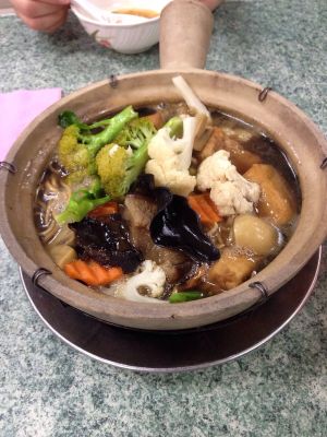Soup with noodles inside... at Water Lily Restaurant in Kuala Lumpur