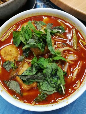 Curry Kueh Teow Noodles at Water Lily Restaurant in Kuala Lumpur