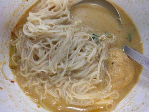 Noodle soup at Water Lily Restaurant in Kuala Lumpur