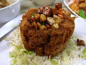 Taro bowl at Water Lily Restaurant in Kuala Lumpur