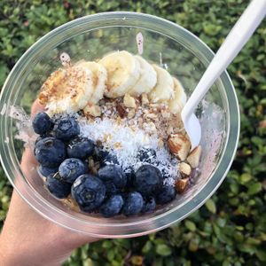 Blue dream açaí bowl at Formula Fresh in Destin