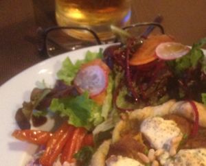 Chiccas is a beautiful restaurant with good veggie and vegan choices. service with a smile and a great place to go. testament to how good it us were the queues.  at Chiccas in Praia Da Luz