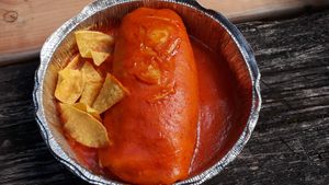 Tofu wet burito,  no dairy at Los Amigos Burritos Taqueria  in Florence