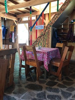 Dining room  at Konojel in San Marcos La Laguna