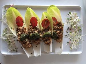 Lettuce w shroom filling at Local Healthy Tapas & Sake in Costa Mesa