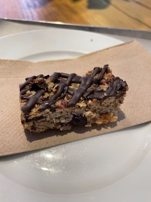 Granola bar (vegan and gluten-free )  at Holy Flat in Berlin