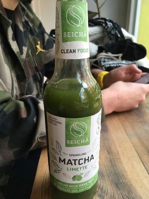 matcha lemonade  at Holy Flat in Berlin