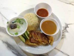 Vege Chicken Rice at Old Street Taiwanese Delicacies - M Mall Penang Times Square in Penang