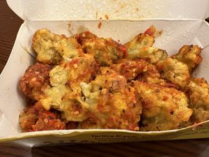 Cauliflower dish, super spicy!   at Loving Hut in Tanjung Duren