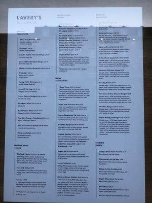 Menu! at Lavery's in Belfast