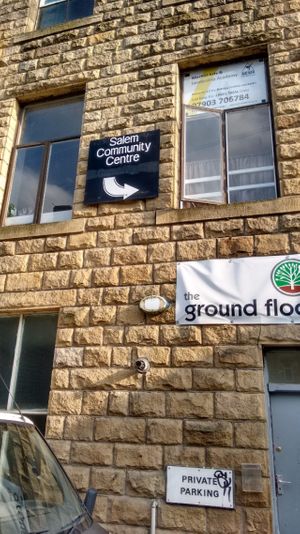 Outside at Shallot in Hebden Bridge