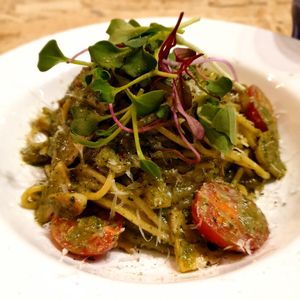 pesto pasta at DalYang - Sweet Kitten 달냥 in Seoul