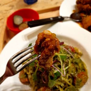 chicken close up at DalYang - Sweet Kitten 달냥 in Seoul