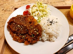 Vegan cutlet at DalYang - Sweet Kitten 달냥 in Seoul