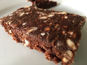 Salame de chocolate at Eco.bento Mercado Bio in Braga