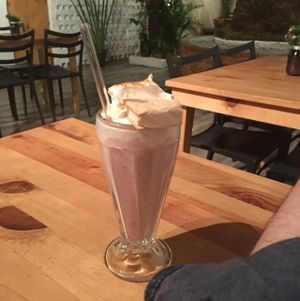 Milkshake made with soy milk  at ELK Bistro Deli & Bakery in Mexico City
