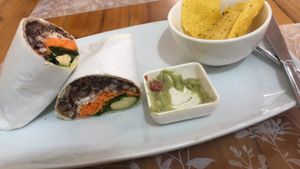 Burrito  at The Plant Based Factory in Miraflores