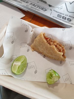 Empanada at The Plant Based Factory in Miraflores