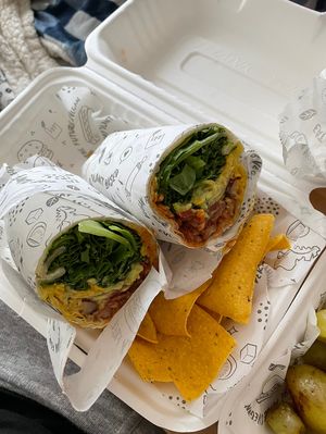 Burrito wrap  at The Plant Based Factory in Miraflores