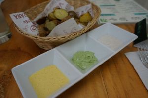 Native potatoes.  at The Plant Based Factory in Miraflores