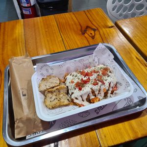 The lasagne was delicious 😋 at The Plant Based Factory in Miraflores