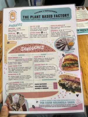 Carta p1  at The Plant Based Factory in Miraflores