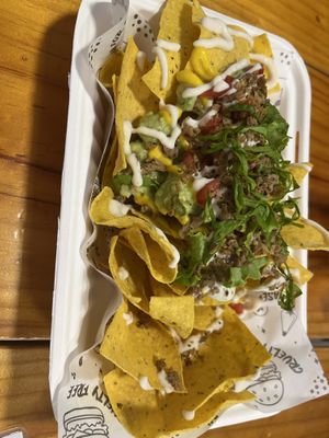 Nachos loaded  at The Plant Based Factory in Miraflores